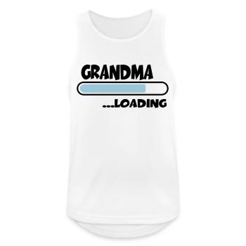 Grandma loading - Men's Breathable Tank Top - white - Front - Nick (188cm)