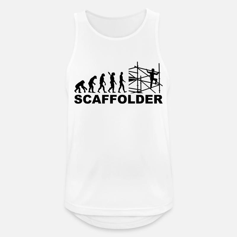 Gerüstbauer - Männer Tank Top atmungsaktiv - Weiß