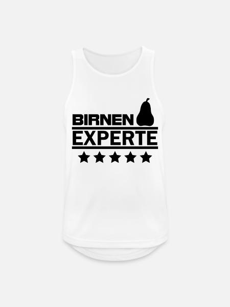 birnen experte - Männer Tank Top atmungsaktiv - Weiß