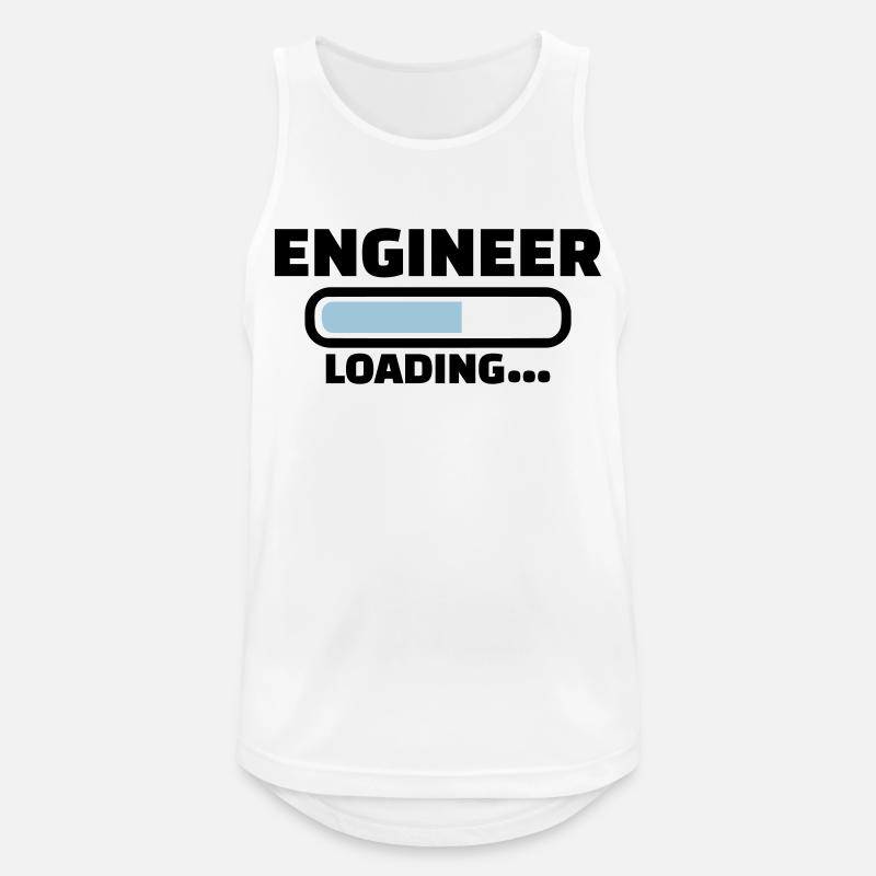 Engineer - Men's Breathable Tank Top - white