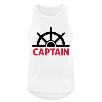 captain - Men's Breathable Tank Top - white - Front - Nick (188cm)