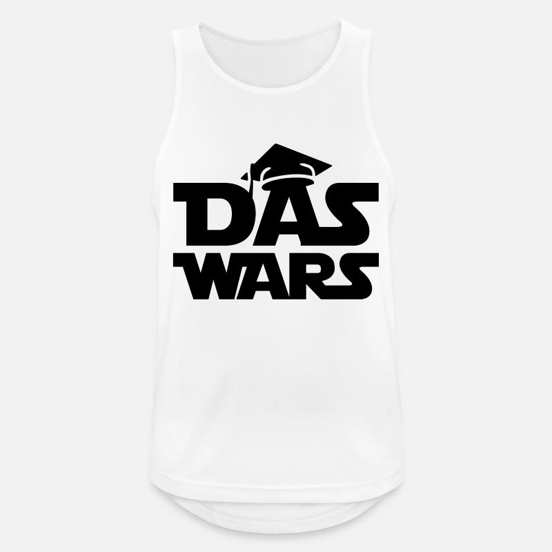 abi das wars - Männer Tank Top atmungsaktiv - Weiß