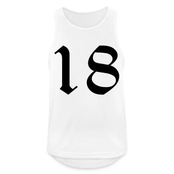 18 - Men's Breathable Tank Top - white - Front - Nick (188cm)