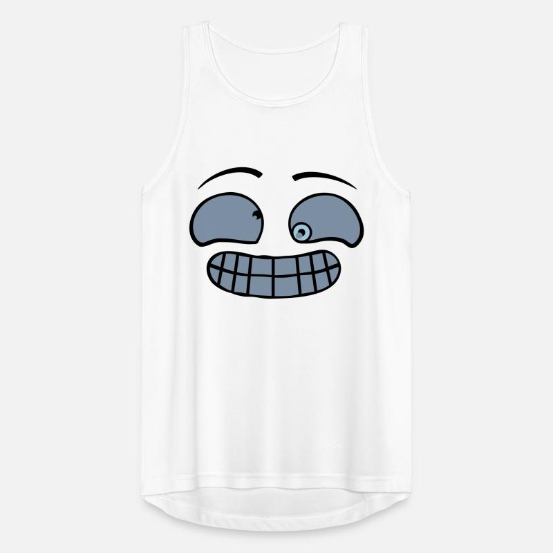 Freches Grimasse Gesicht Männer Tank Top atmungsaktiv