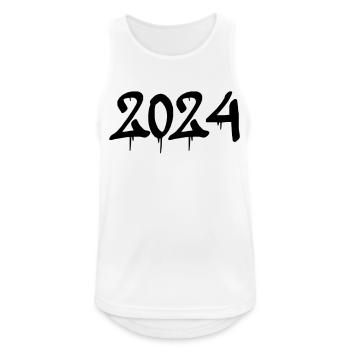 2024 - Men's Breathable Tank Top - white - Front - Nick (188cm)