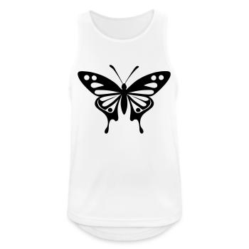 papillon - Débardeur respirant Homme - blanc - Devant - Nick (188cm)