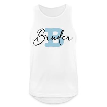 bruder - Männer Tank Top atmungsaktiv - Weiß - Vorne - Nick (188cm)