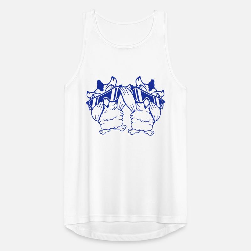 2 Eulen Dabbing Dab Dance Pose Geste Sonnenbrille Männer Tank Top atmungsaktiv
