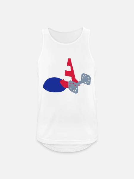 Obedience Zubehör - Männer Tank Top atmungsaktiv - Weiß