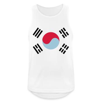 South Korea - Men's Breathable Tank Top - white - Front - Nick (188cm)