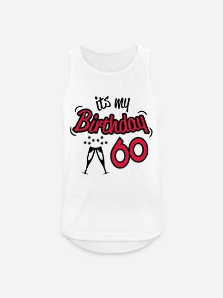 birthday_60 - Men's Breathable Tank Top - white