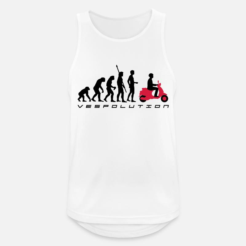 vespolution evolution__b_2c - Débardeur respirant Homme - blanc