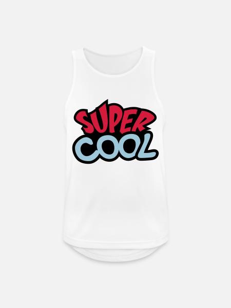 Super Cool - Männer Tank Top atmungsaktiv - Weiß