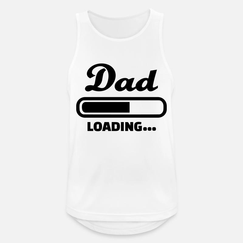 Dad loading - Männer Tank Top atmungsaktiv - Weiß