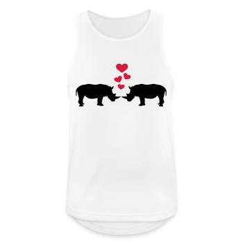 Rhinos - Men's Breathable Tank Top - white - Front - Nick (188cm)