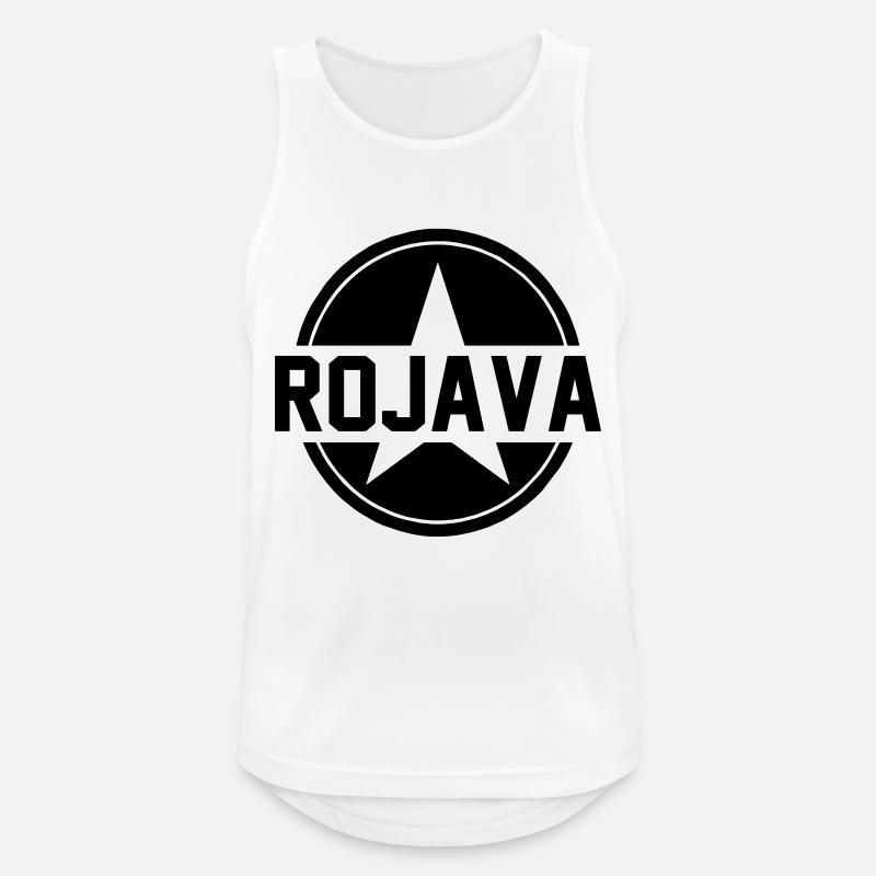 rojava kurdistan - Men's Breathable Tank Top - white