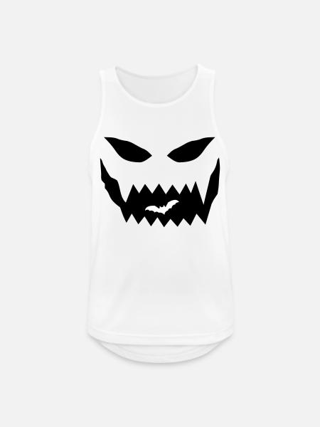 Halloween Face - Men's Breathable Tank Top - white