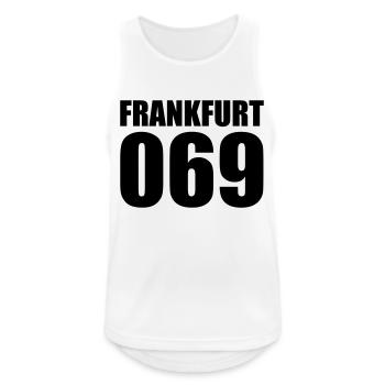 069 Frankfurt – Our City City of #Frankfurt - Men's Breathable Tank Top - white - Front - Nick (188cm)