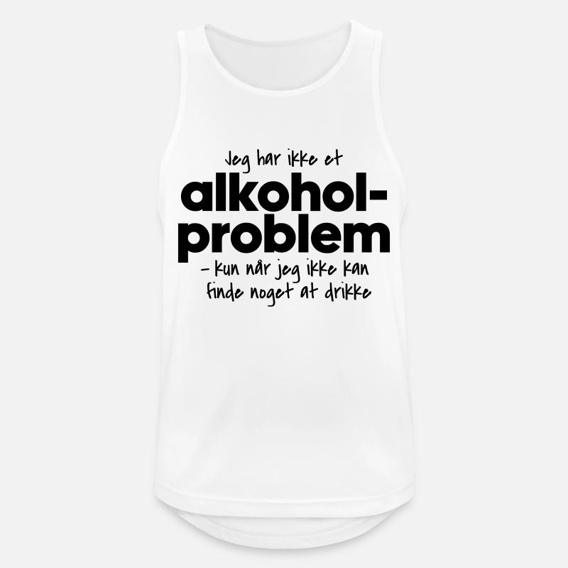Alcohol problem - Men's Breathable Tank Top - white
