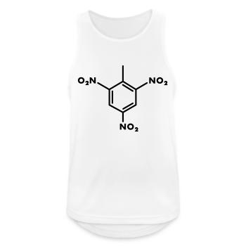 Molécule TNT - Débardeur respirant Homme - blanc - Devant - Nick (188cm)