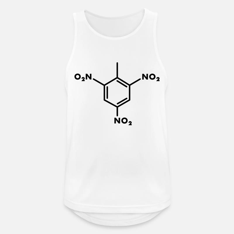 TNT molecule - Men's Breathable Tank Top - white