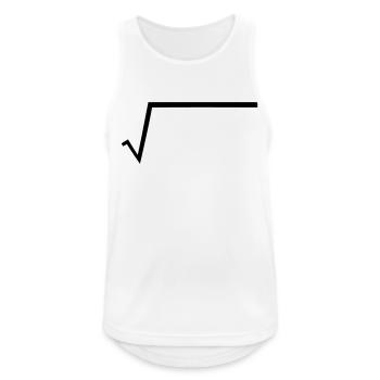 Math - Root - Radical - Men's Breathable Tank Top - white - Front - Nick (188cm)