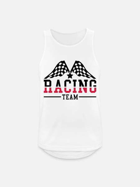 racing_team_ri2 - Männer Tank Top atmungsaktiv - Weiß