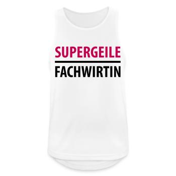 Supergeile Fachwirtin - Männer Tank Top atmungsaktiv - Weiß - Vorne - Nick (188cm)