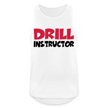 Drill Instructor - Men's Breathable Tank Top - white - Front - Nick (188cm)