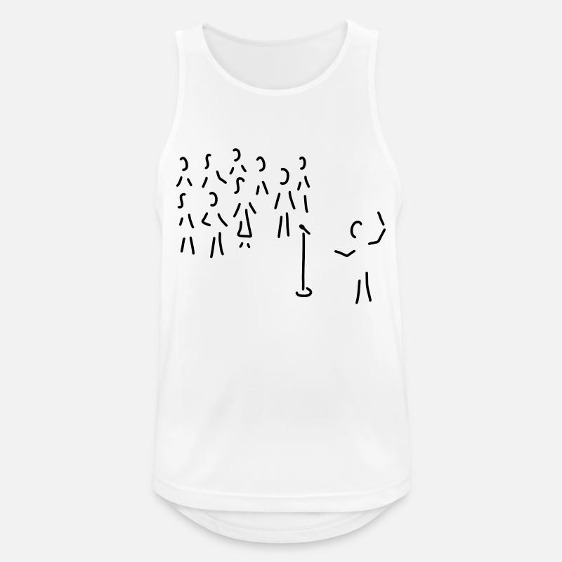 chor-gesang mit dirigent - Männer Tank Top atmungsaktiv - Weiß