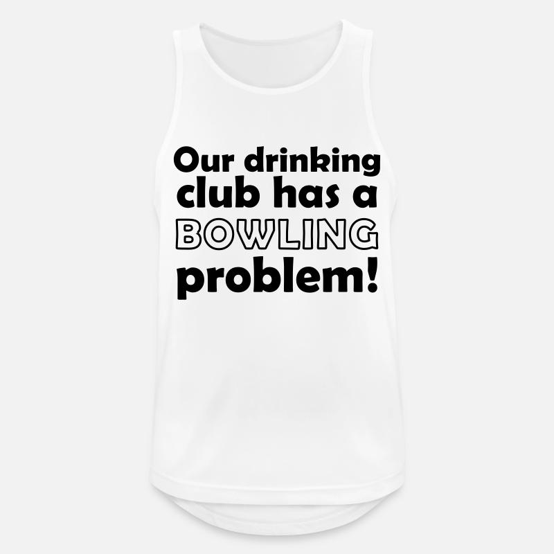bowling problem - Männer Tank Top atmungsaktiv - Weiß