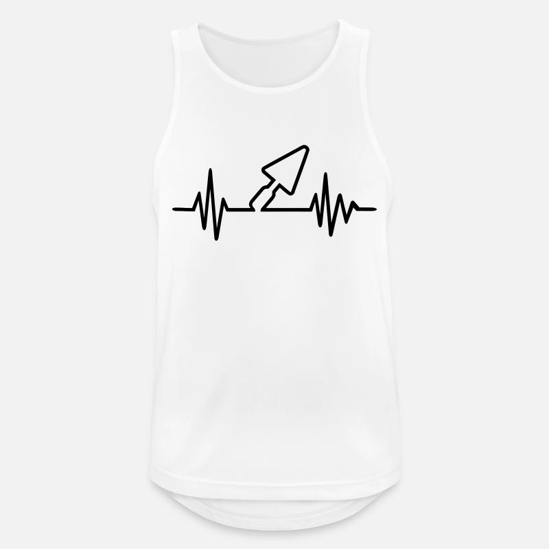 Brick layer - Men's Breathable Tank Top - white