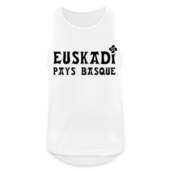 Pays Basque - Débardeur respirant Homme - blanc - Devant - Nick (188cm)