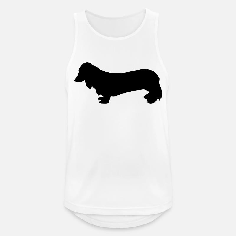 dackel - Men's Breathable Tank Top - white