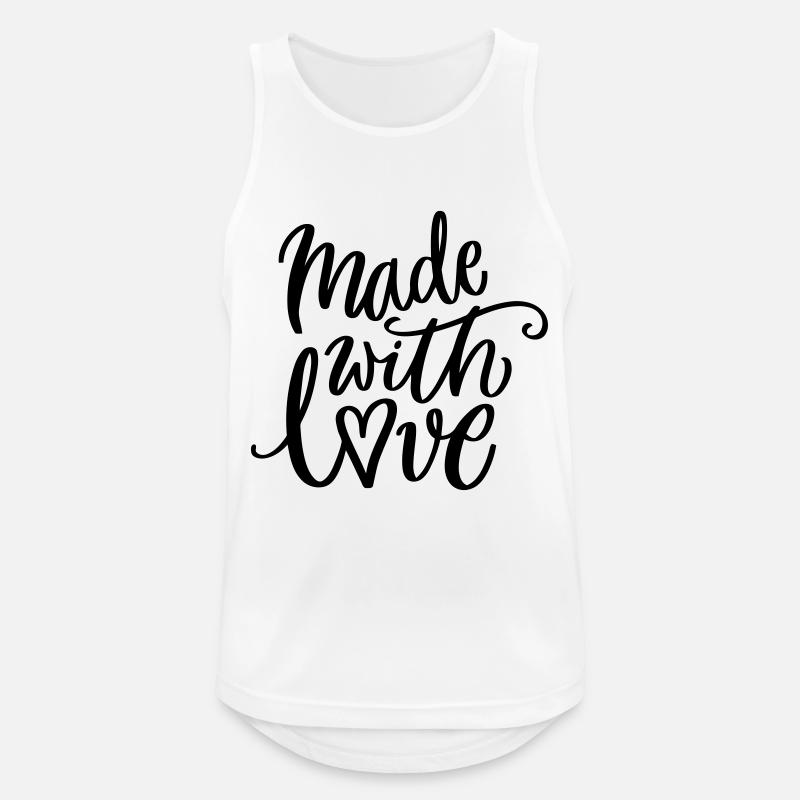 (anpassbare Farbe) - Männer Tank Top atmungsaktiv - Weiß