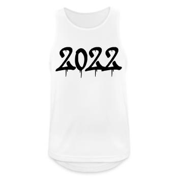 2022 - Männer Tank Top atmungsaktiv - Weiß - Vorne - Nick (188cm)