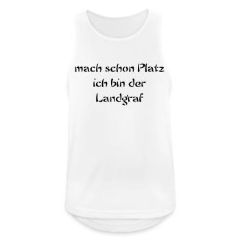 Landgraf - Männer Tank Top atmungsaktiv - Weiß - Vorne - Nick (188cm)
