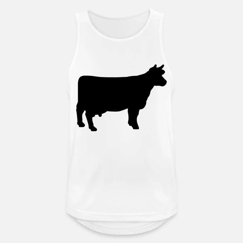 cow - Men's Breathable Tank Top - white