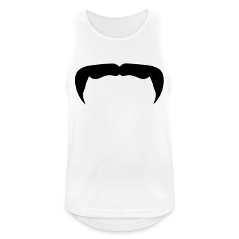 hipster mustache mustache beard beard12 - Men's Breathable Tank Top - white - Front - Nick (188cm)