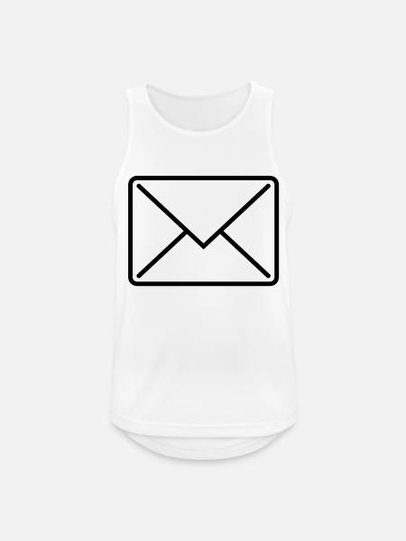 briefumschlag_icon1 - Men's Breathable Tank Top - white