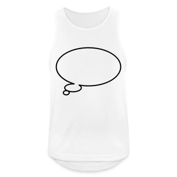 Thinking bubble - Men's Breathable Tank Top - white - Front - Nick (188cm)