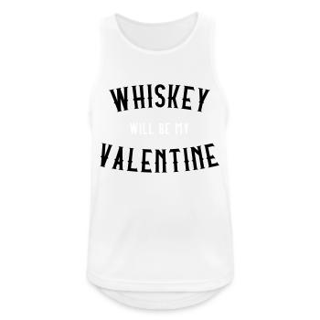 Le whisky sera mon Valentin - Débardeur respirant Homme - blanc - Devant - Nick (188cm)