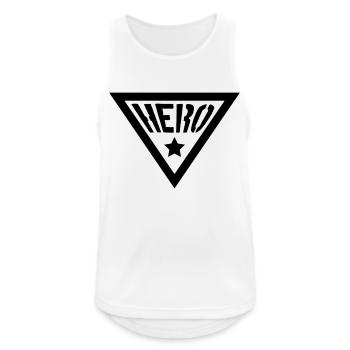 Hero Symbol - Débardeur respirant Homme - blanc - Devant - Nick (188cm)