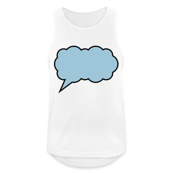 cloud bubble design - Men's Breathable Tank Top - white - Front - Nick (188cm)