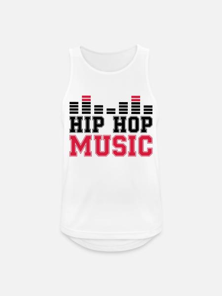hip hop music - Männer Tank Top atmungsaktiv - Weiß