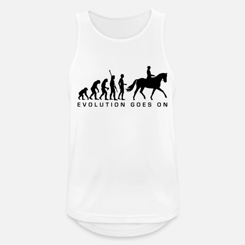 evolution_reiter_b - Männer Tank Top atmungsaktiv - Weiß