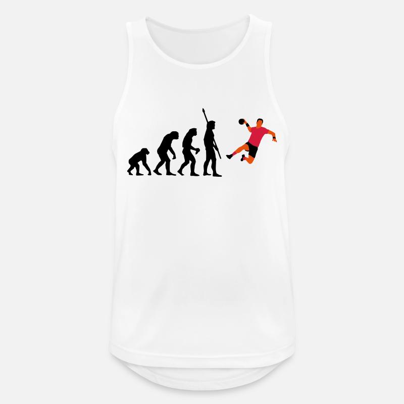 evolution_handballer_a_3c - Männer Tank Top atmungsaktiv - Weiß