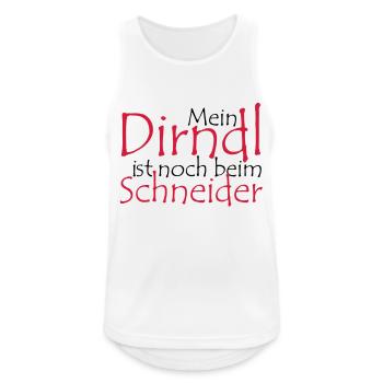 My Dirndl is still at the tailor - Men's Breathable Tank Top - white - Front - Nick (188cm)