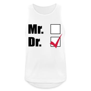 doctorate - Men's Breathable Tank Top - white - Front - Nick (188cm)