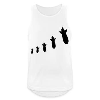 Bombs - Männer Tank Top atmungsaktiv - Weiß - Vorne - Nick (188cm)